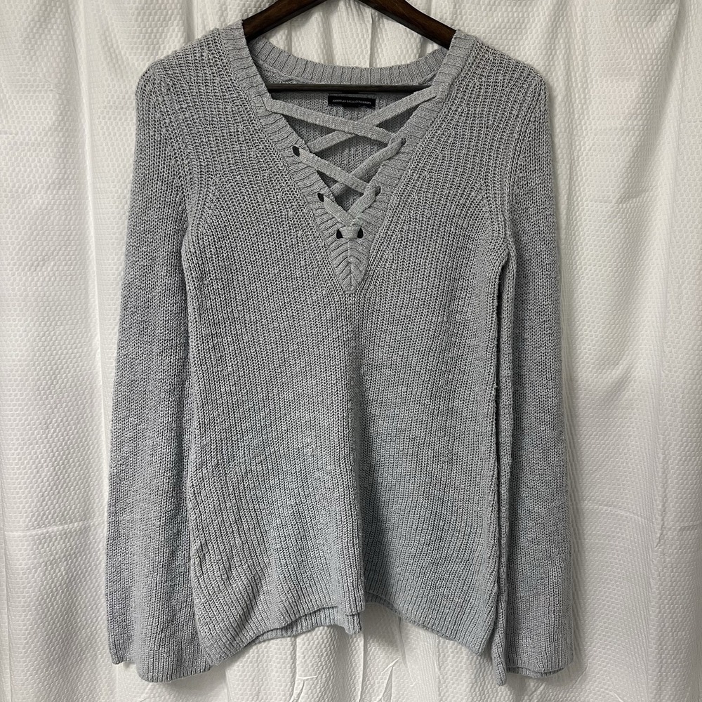 Y2K American Eagle AE Boho Whimsygoth Sweater Womens Small Bell‎ Sleeve Women S